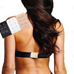 qoxolyz Bra Hook Extender- 2 & 3 Hooks Without Elastic Bra Extensions Combo image 3