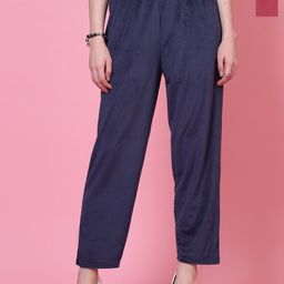 Clora Creation Women Pack Of 2 Velvet Straight-Fit Regular Trousers-image-94
