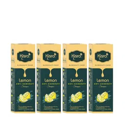 KISRA Set Of 4 Lemon Anti-Dandruff Shampoo With Neem - 100ml Each-20
