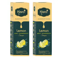 KISRA Set Of 2 Lemon Anti-Dandruff Shampoo With Neem - 100ml Each-13