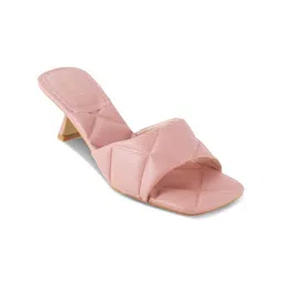 Tresmode SICILLY Textured Open Toe Block Heels-51