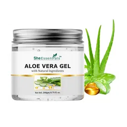 She Essentials Pure Aloe Vera Gel With Vitamin E For Face & Skin & Hair-200g-13