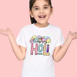 NUSYL Girls Typography Printed T-Shirt-image-73