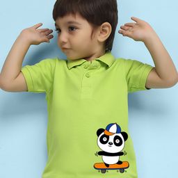 NUSYL Boys Kung Fu Panda Polo Collar T-shirt-image-25