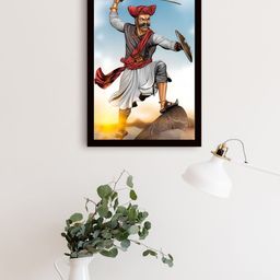 Gallery99 Blue & Grey Chhatrapati Shivaji Rao Wall Art-image-71