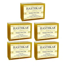 Hasthkar Set of 5 Multani Mitti Handmade Soaps for All Skin Types - 125 g Each-27