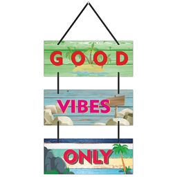 CVANU Blue & Green Motivational Quotes Painted Rectangle Wooden Wall Hanging-picture-6
