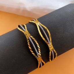 ATIBELLE Set Of 2 Gold-Plated Bangle-10