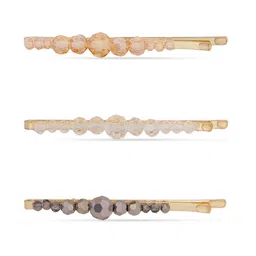 Accessorize Set of 3 Beaded Bobby Pins-15