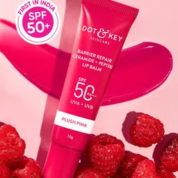 DOT & KEY Barrier Repair Ceramide & Peptide SPF50 Lip Balm with Avocado 10g - Plush Pink-29
