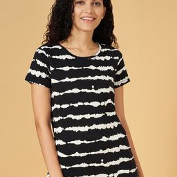 Ajile by Pantaloons Printed Cotton Round Neck T-shirt-picture-18