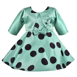 Wish Karo Green Satin Dress-image-68
