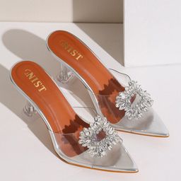 GNIST Embellished Party Block Heels-0
