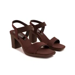 sneakers villa Open Toe Block Heels-27