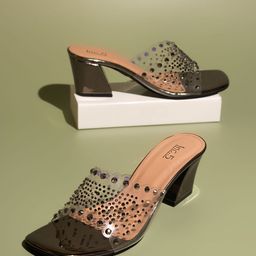 Inc 5 Embellished Open Toe Block Heels-13