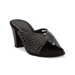 ERIDANI Embellished Block Mules-25