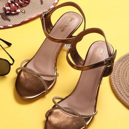 Maysun Embellished Open Toe Backstrap Block Heels-33