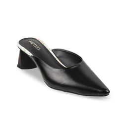 Metro Open Back Block Mules-46