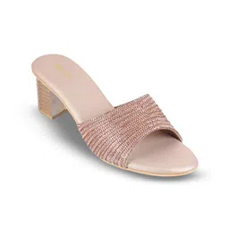 WALKWAY by Metro Embellished Open Toe Block Heels-24