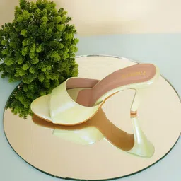FABBHUE Peep Toes Slip On Stiletto Heels-55