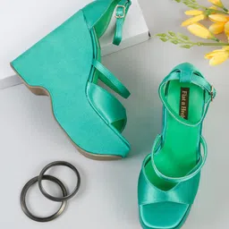 Flat n Heels Open Toe Wedges-24