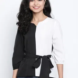 DRAAX Fashions Colourblocked Top-image-87