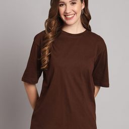 Funday Fashion Round Neck Organic Cotton Oversized T-shirt-image-19