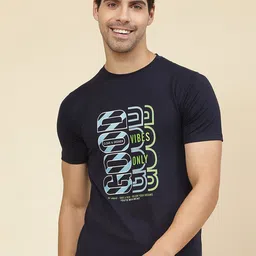 Cloak & Decker by Monte Carlo Typography Printed Round Neck Cotton T-shirt-image-89