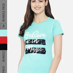 Fabflee Pack Of 3 Printed Cotton T-shirt-picture-43