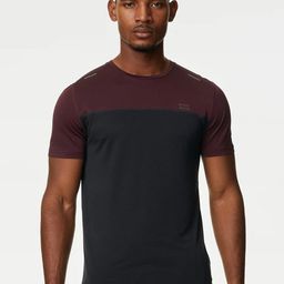 Marks & Spencer Colourblocked Round Neck T-shirt-image-81