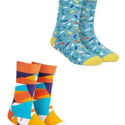 Dynamocks Unisex Pack of 2 Calf-Length Socks-29
