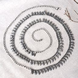 TEEJH Silver Plated Waist Chain-38