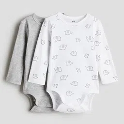 H&M 2-Pack Long-Sleeved Bodysuits-image-5