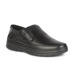 Liberty Men Black Solid Slip-On Formal Shoes-image-45
