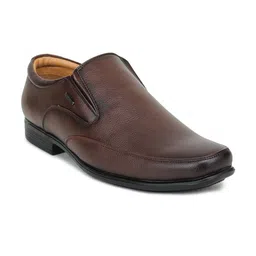 Liberty Men Brown Solid Slip-On Formal Shoes-picture-33