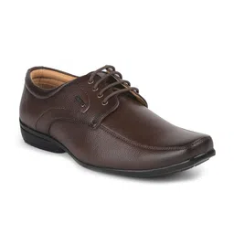 Liberty Men Brown Solid Formal Derbys-image-25
