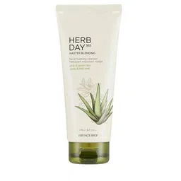 The Face Shop Herb Day 365 Master Blending Foaming Cleanser-Aloe & Green Tea - 170 ml-58