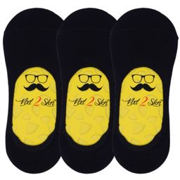 N2S NEXT2SKIN Men Pack Of 3 Solid Shoe Liners-8