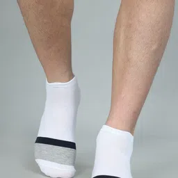 Dollar Socks Men Pack of 3 Striped Cotton Shoe Liners-image-9
