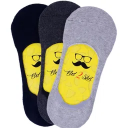 N2S NEXT2SKIN Men Pack Of 3 Assorted Turkish Cotton Shoe Liners-image-81