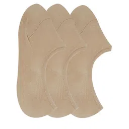 N2S NEXT2SKIN Women Pack Of 3 Beige Solid Shoe Liners-49