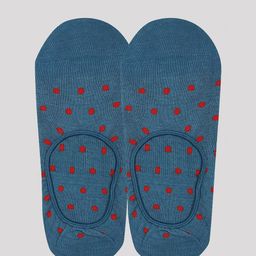 Soxytoes Men Blue & Red Patterned Shoe Liners-picture-58