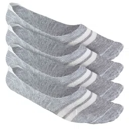 Heelium Men Striped Pack of 4 Odour Free Breathable Low Cut Bamboo No Show Socks-10