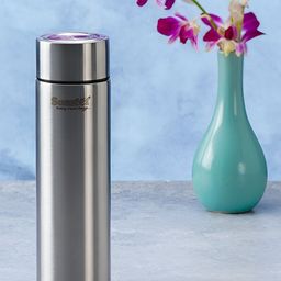 Sumeet Silver Toned Double Wall Vacuum Stainless Steel Water Bottle 1 L-image-40