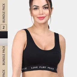 Amour Secret Pack Of 2 All Day Comfort Padded Seamless Sports Bras-picture-56
