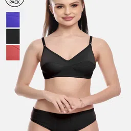 FIMS Pack of 4 Cotton Lingerie Sets-image-7