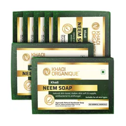 Khadi Organique Set Of 7 Neem Handmade Soap 125g Each-12