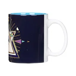 KOLOROBIA Black & White Printed Ceramic Dishwasher Safe Glossy Mug 325 ml-37