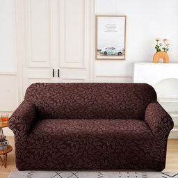 Cortina Brown Printed 2-Seater Sofa Cover-image-84