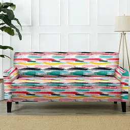 Cortina Multicoloured Printed Sofa Cover-image-18
